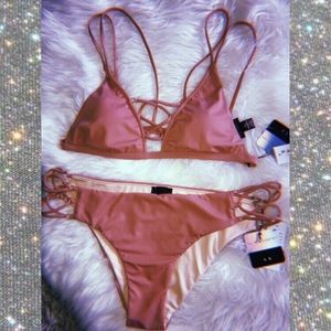 Pacsun, L.A Hearts crisscrossed bralette bikini
